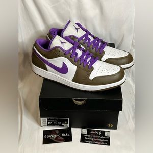 Air Jordan 1 Low Purple Mocha